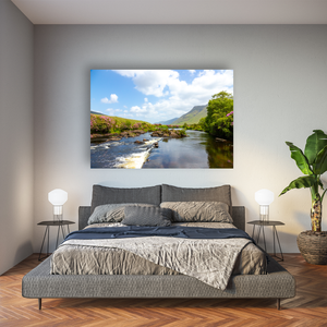 aasleagh-falls-rhododendron-summer-bloom Pano