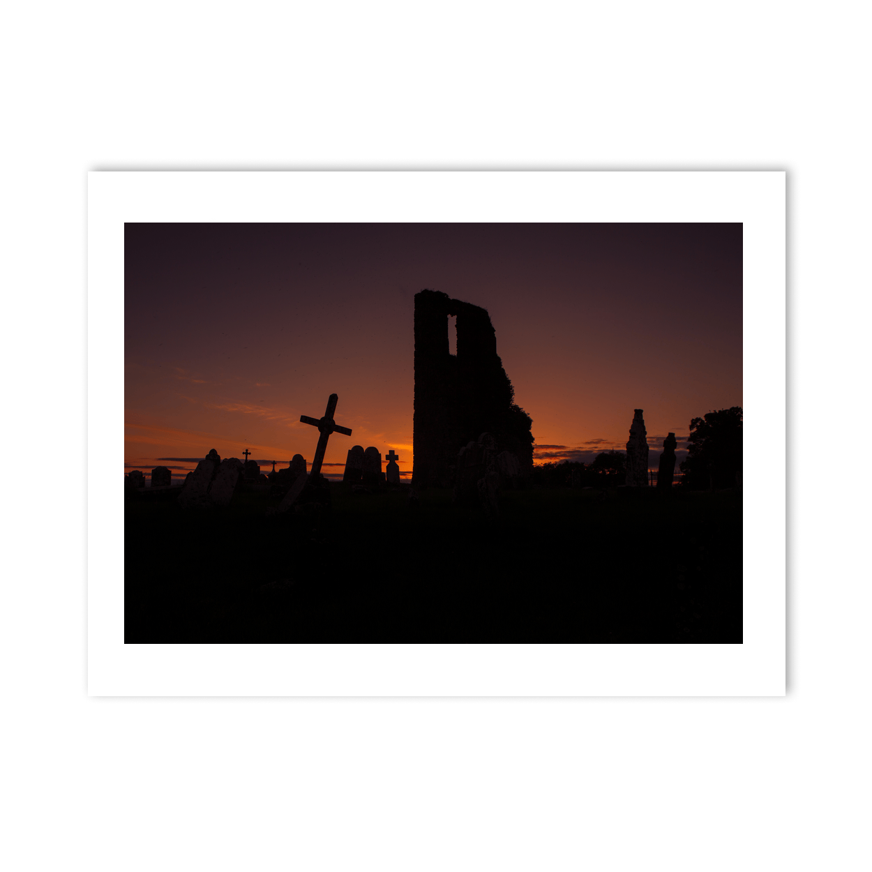 ancient-church-ruins-graveyard-sunset-silhouette PM