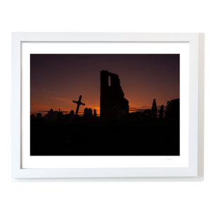 ancient-church-ruins-graveyard-sunset-silhouette WF