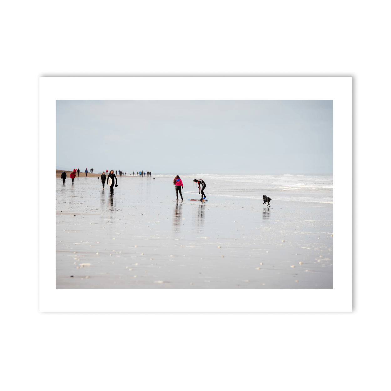 antrim-beach-walkers-surfers-reflections PM
