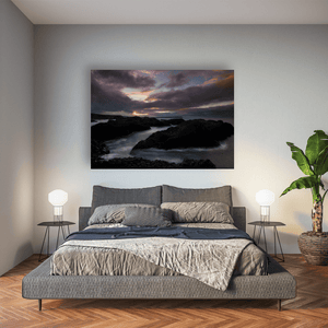 antrim-coast-dramatic-sunset-long-exposure Pano
