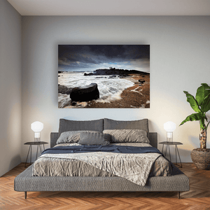 antrim-coast-stormy-waves-rocky-outcrop Pano