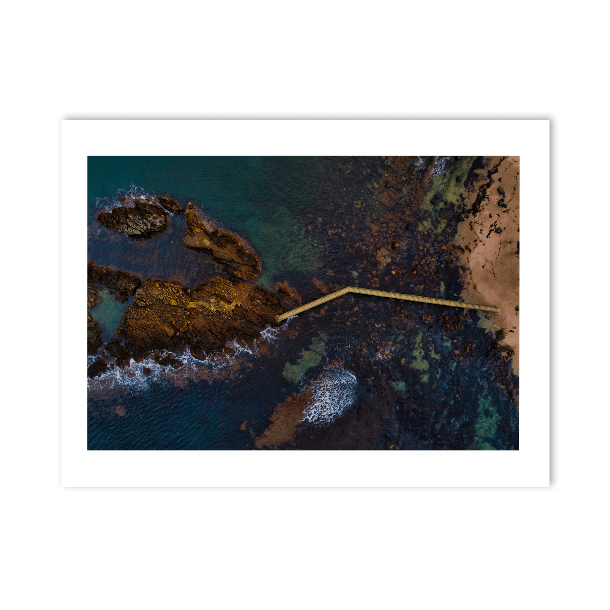 antrim-coast-wooden-pier-aerial-rocky-shoreline PM