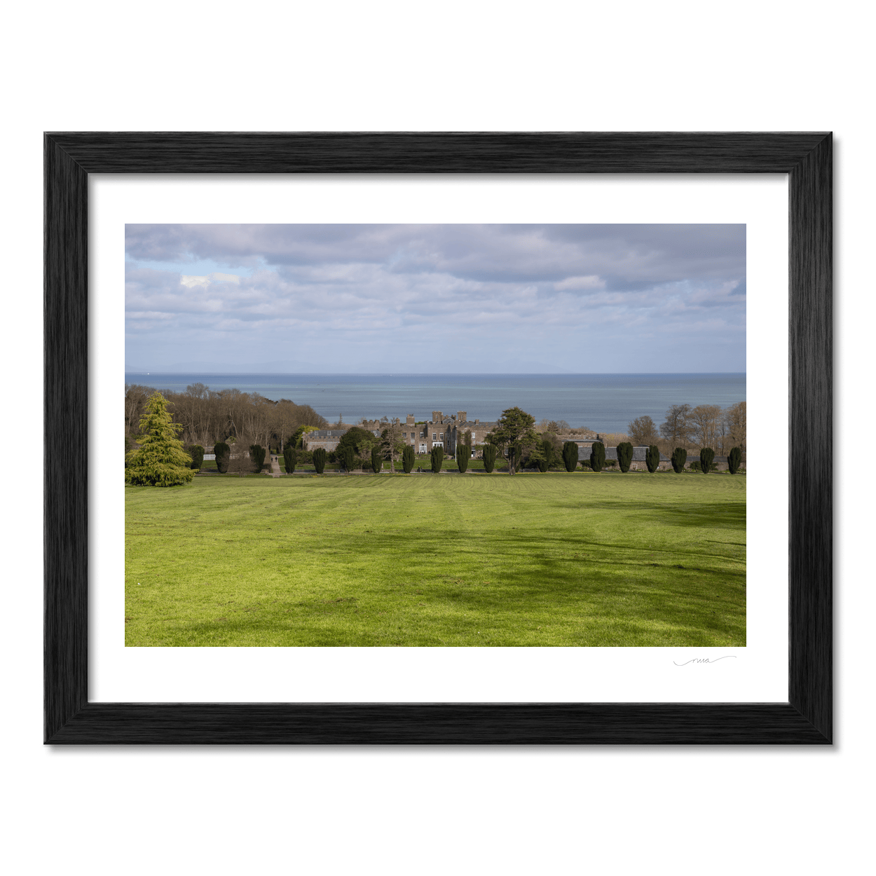 Nua Photography Print Ardgillan Castle and Grounds with Sea View, Balbriggan Co. Dublin Ardgillan Castle Sea View Print | Nua Photography