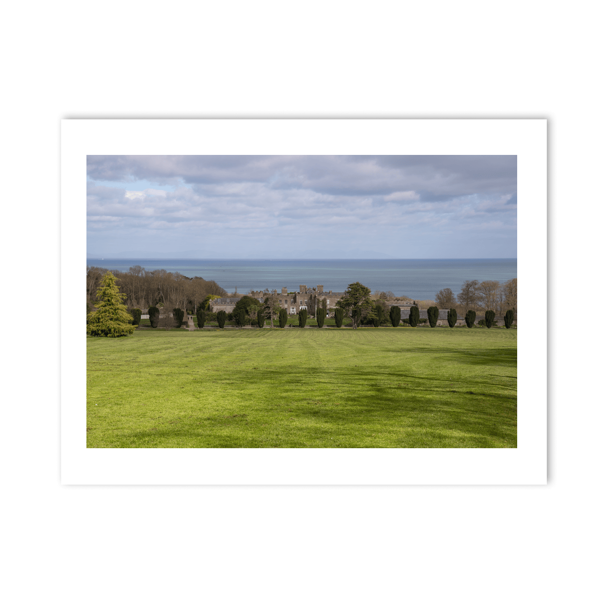 Nua Photography Print Ardgillan Castle and Grounds with Sea View, Balbriggan Co. Dublin Ardgillan Castle Sea View Print | Nua Photography