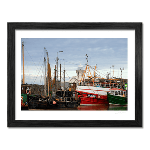 Nua Photography Print Balbriggan Harbour Fishing Boats and Lighthouse, Co. Dublin Balbriggan Harbour Fishing Boats Print | Nua Photography