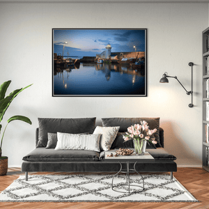 Nua Photography Print Balbriggan Harbour Lighthouse at Blue Hour, Co. Dublin (2) Balbriggan Harbour Lighthouse Blue Hour | Nua Photography