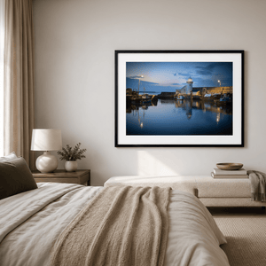 Nua Photography Print Balbriggan Harbour Lighthouse at Blue Hour, Co. Dublin (2) Balbriggan Harbour Lighthouse Blue Hour | Nua Photography