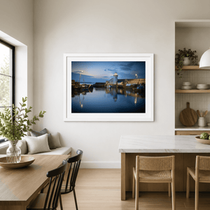 Nua Photography Print Balbriggan Harbour Lighthouse at Blue Hour, Co. Dublin (2) Balbriggan Harbour Lighthouse Blue Hour | Nua Photography