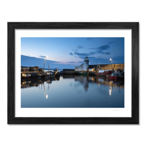 Nua Photography Print Balbriggan Harbour Lighthouse at Blue Hour, Co. Dublin Balbriggan Harbour Lighthouse Blue Hour | Nua Photography