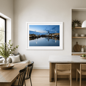 Nua Photography Print Balbriggan Harbour Lighthouse at Blue Hour, Co. Dublin Balbriggan Harbour Lighthouse Blue Hour | Nua Photography