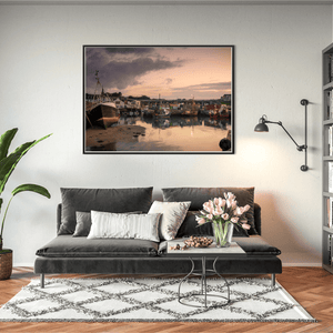 Nua Photography Print Balbriggan Harbour Fishing Boats at Sunset, Co. Dublin Balbriggan Harbour Sunset Photography Print | Nua | Nua