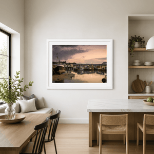 Nua Photography Print Balbriggan Harbour Fishing Boats at Sunset, Co. Dublin Balbriggan Harbour Sunset Photography Print | Nua | Nua