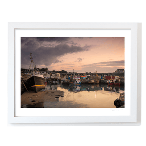 Nua Photography Print Balbriggan Harbour Fishing Boats at Sunset, Co. Dublin Balbriggan Harbour Sunset Photography Print | Nua | Nua