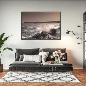 Nua Photography Print Waves Crashing on Rocks at Balbriggan Harbour, Co. Dublin Balbriggan Harbour Waves Crashing | Nua Photography