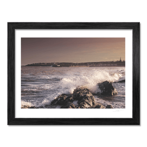 Nua Photography Print Waves Crashing on Rocks at Balbriggan Harbour, Co. Dublin Balbriggan Harbour Waves Crashing | Nua Photography
