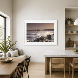 Nua Photography Print Waves Crashing on Rocks at Balbriggan Harbour, Co. Dublin Balbriggan Harbour Waves Crashing | Nua Photography