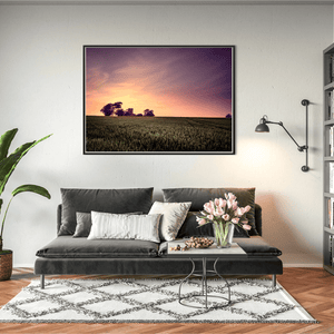 Nua Photography Print Balbriggan Tower in Wheat Field at Sunset, Co. Dublin Balbriggan Tower Wheat Field Sunset Print | Nua Photography
