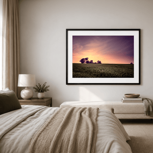 Nua Photography Print Balbriggan Tower in Wheat Field at Sunset, Co. Dublin Balbriggan Tower Wheat Field Sunset Print | Nua Photography