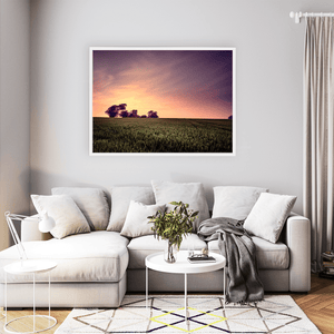 Nua Photography Print Balbriggan Tower in Wheat Field at Sunset, Co. Dublin Balbriggan Tower Wheat Field Sunset Print | Nua Photography