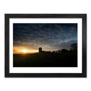 Nua Photography Print Baldungan Church Ruins at Sunset, Skerries Co. Dublin Baldungan Church Sunset Silhouette | Nua Photography