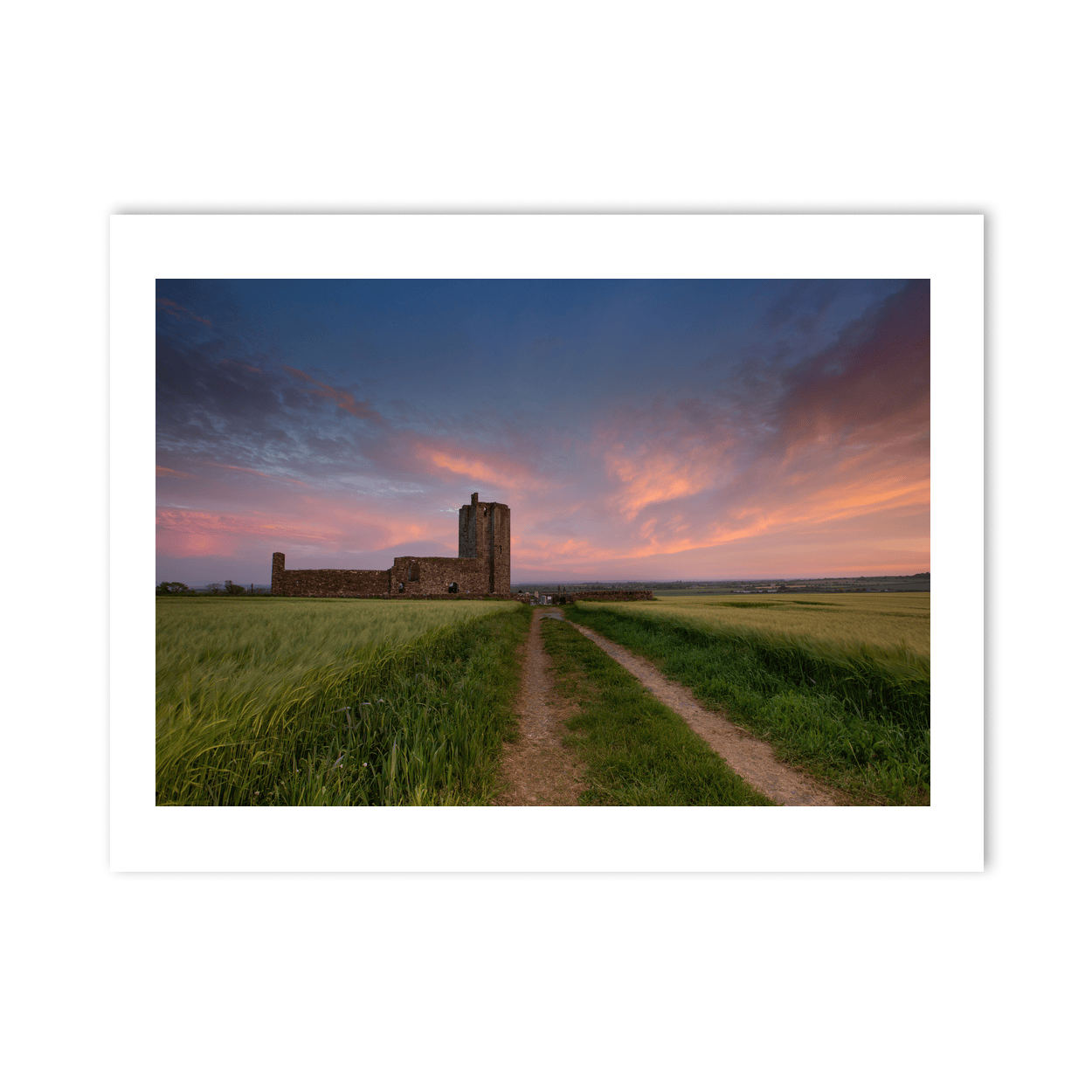 Nua Photography Print Baldungan Church Tower at Evening Sunset, Skerries Co. Dublin Baldungan Church Tower Sunset Print | Nua Photography