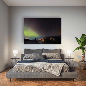 ballintoy-harbour-northern-lights-aurora Pano
