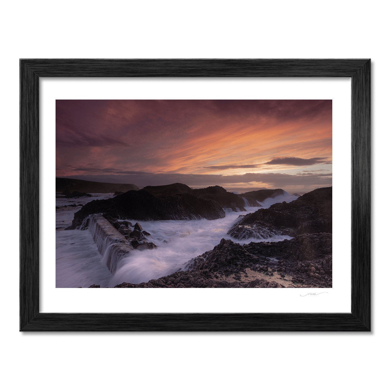 ballintoy-harbour-sunset-crashing-waves PM