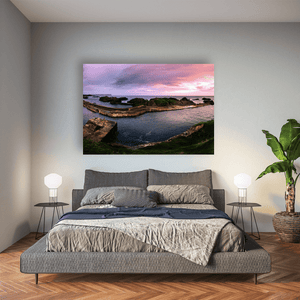 ballintoy-harbour-sunset-pink-sky Pano