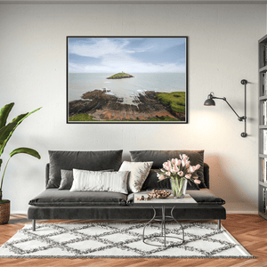 Nua Photography Print Ballycotton Island Lighthouse from the Cliffs, Co. Cork Ballycotton Lighthouse Coastal View Print | Nua Photography