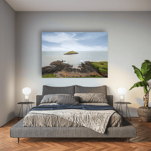 Nua Photography Print Ballycotton Island Lighthouse from the Cliffs, Co. Cork Ballycotton Lighthouse Coastal View Print | Nua Photography