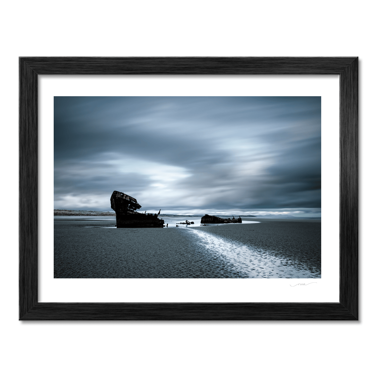 baltray-shipwreck-moody-skies-low-tide PM