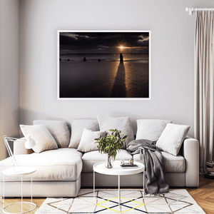 Nua Photography Print Cork Beach Wooden Posts at Dramatic Sunset, Co. Cork Cork Beach Wooden Posts Dramatic Sunset Print | Nua Photography