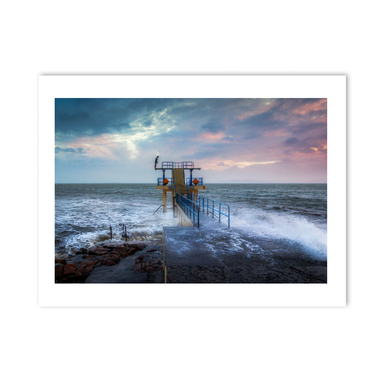 blackrock-diving-tower-stormy-sunset-2 PM