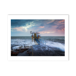blackrock-diving-tower-stormy-sunset-2 PM
