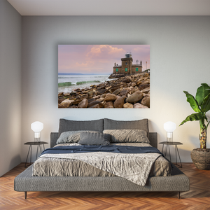 blacksod-lighthouse-rocky-shore-sunset Pano