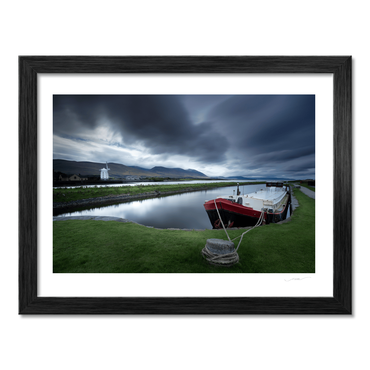 blennerville-windmill-canal-boat-stormy-sky PM