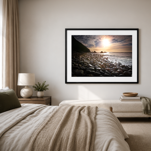 bloody-foreland-beach-smooth-rocks-golden-sunset Pano