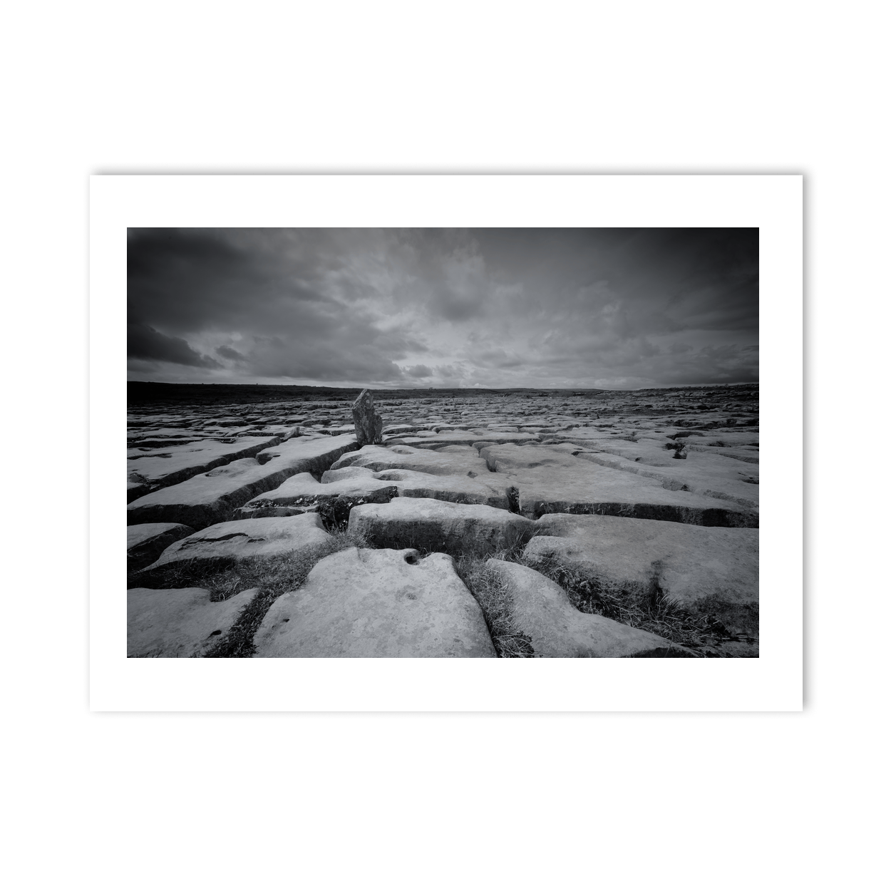 burren-limestone-pavement-standing-stone PM