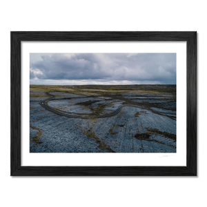 burren-limestone-pavement-winding-road-aerial BF