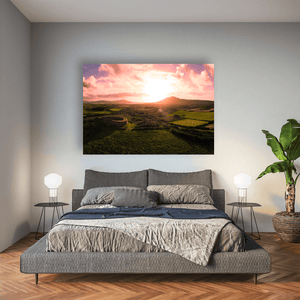 cahergal-stone-fort-sunset-kerry-countryside Pano