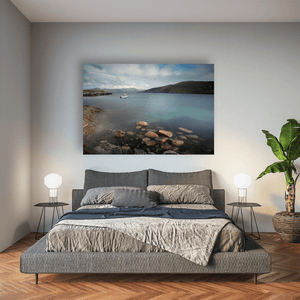 Nua Photography Print Calm Harbour with Fishing Boat in Crystal Clear Waters, Co. Cork Cork Harbour Fishing Boat Clear Waters Print | Nua Photography