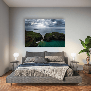 carrick-a-rede-rope-bridge-dramatic-skies Pano