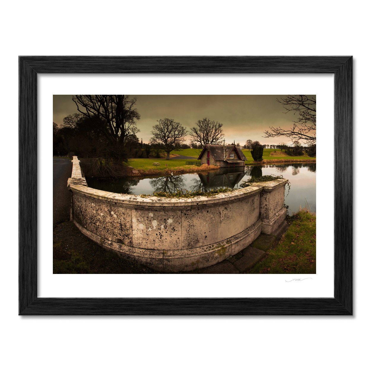 Nua Photography Print Carton House Boathouse and Lake at Winter Dusk, Co. Kildare Carton House Boathouse Lake Winter Dusk Print | Nua Photography