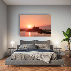 castle-island-lough-key-sunset Pano
