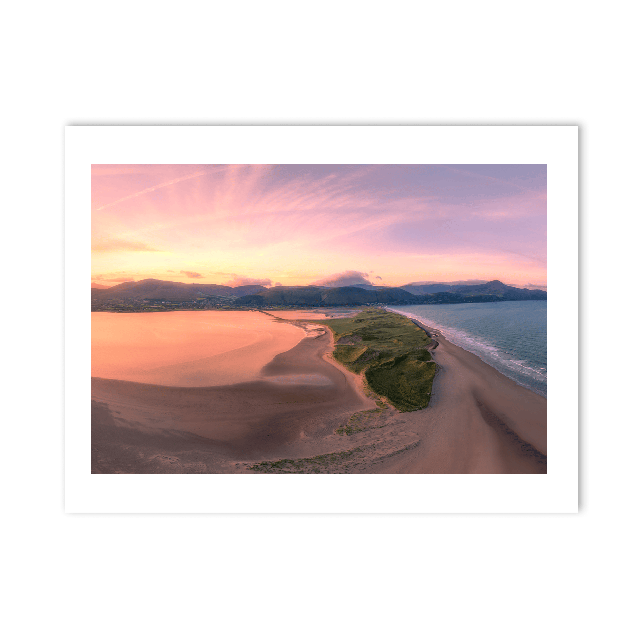 castlegregory-beach-spit-aerial-sunset PM