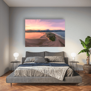 castlegregory-beach-spit-aerial-sunset Pano