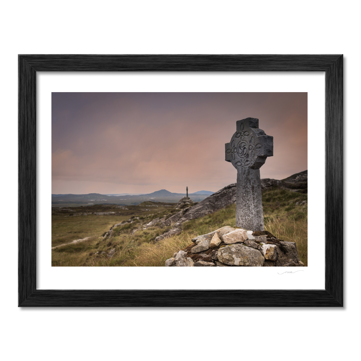 celtic-cross-connemara-moorland-dusk PM