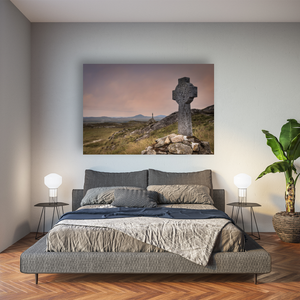 celtic-cross-connemara-moorland-dusk Pano