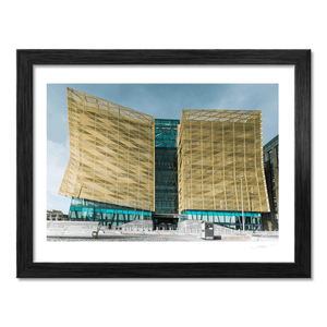Nua Photography Print Central Bank of Ireland Golden FaÃ§ade, Dublin Docklands Central Bank Ireland Golden FaÃ§ade Print | Nua Photography